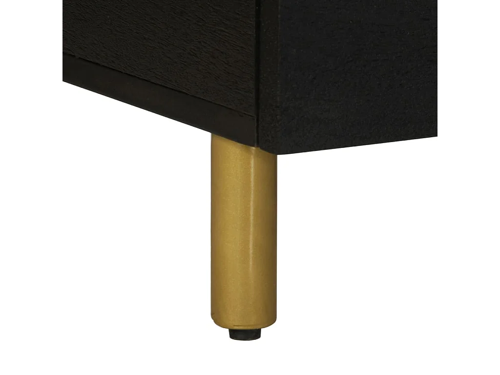 Mesa de centro 80x54x40 cm derivados de madeira preto