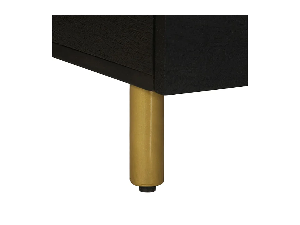 Table basse noir 80x54x40 cm bois d'ingénierie
