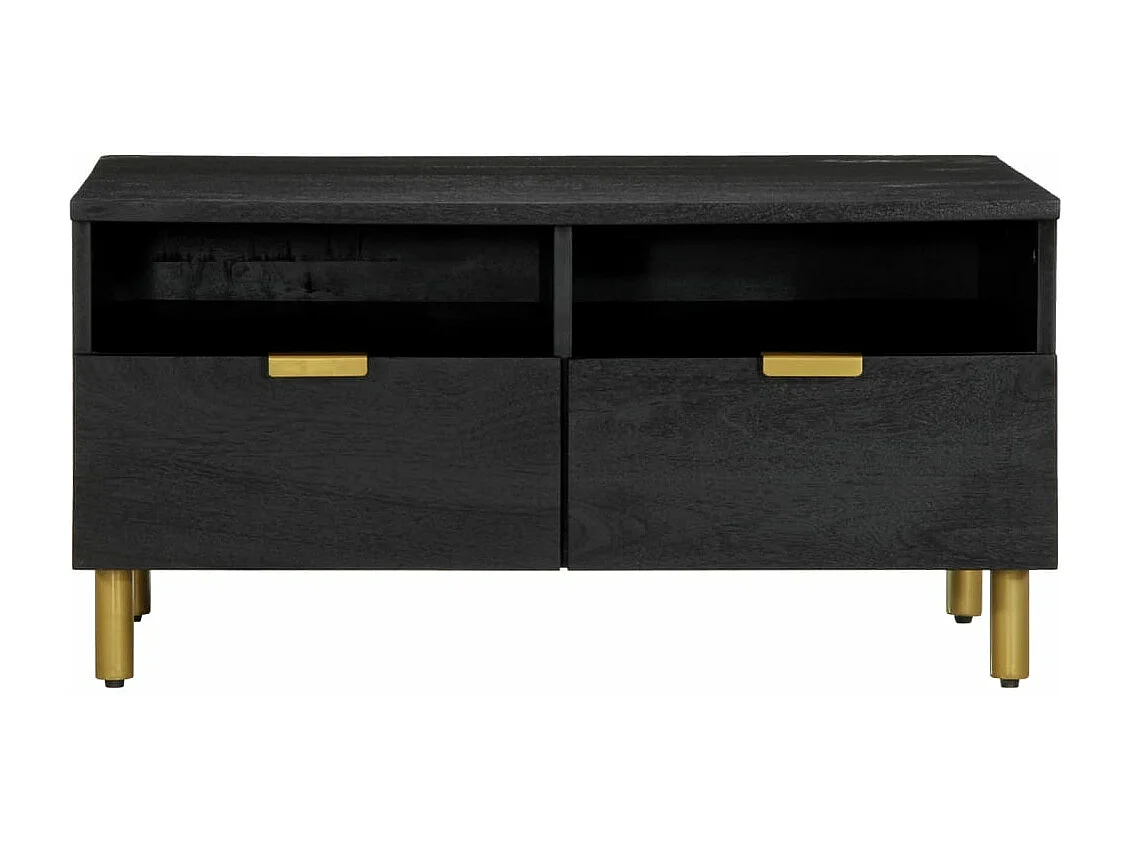 Table basse noir 80x54x40 cm bois d'ingénierie