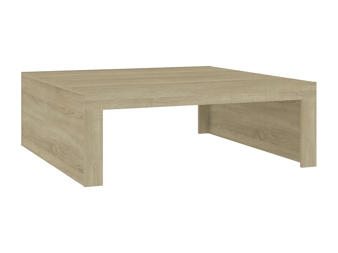 Table basse Chêne sonoma 100x100x35 cm Bois d'ingénierie