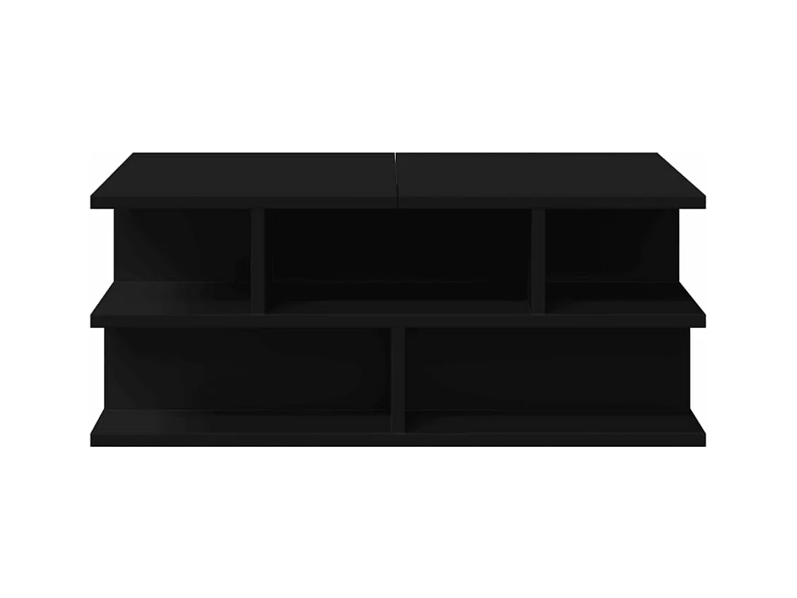 Mesa de centro 70x70x29 cm madeira processada preto