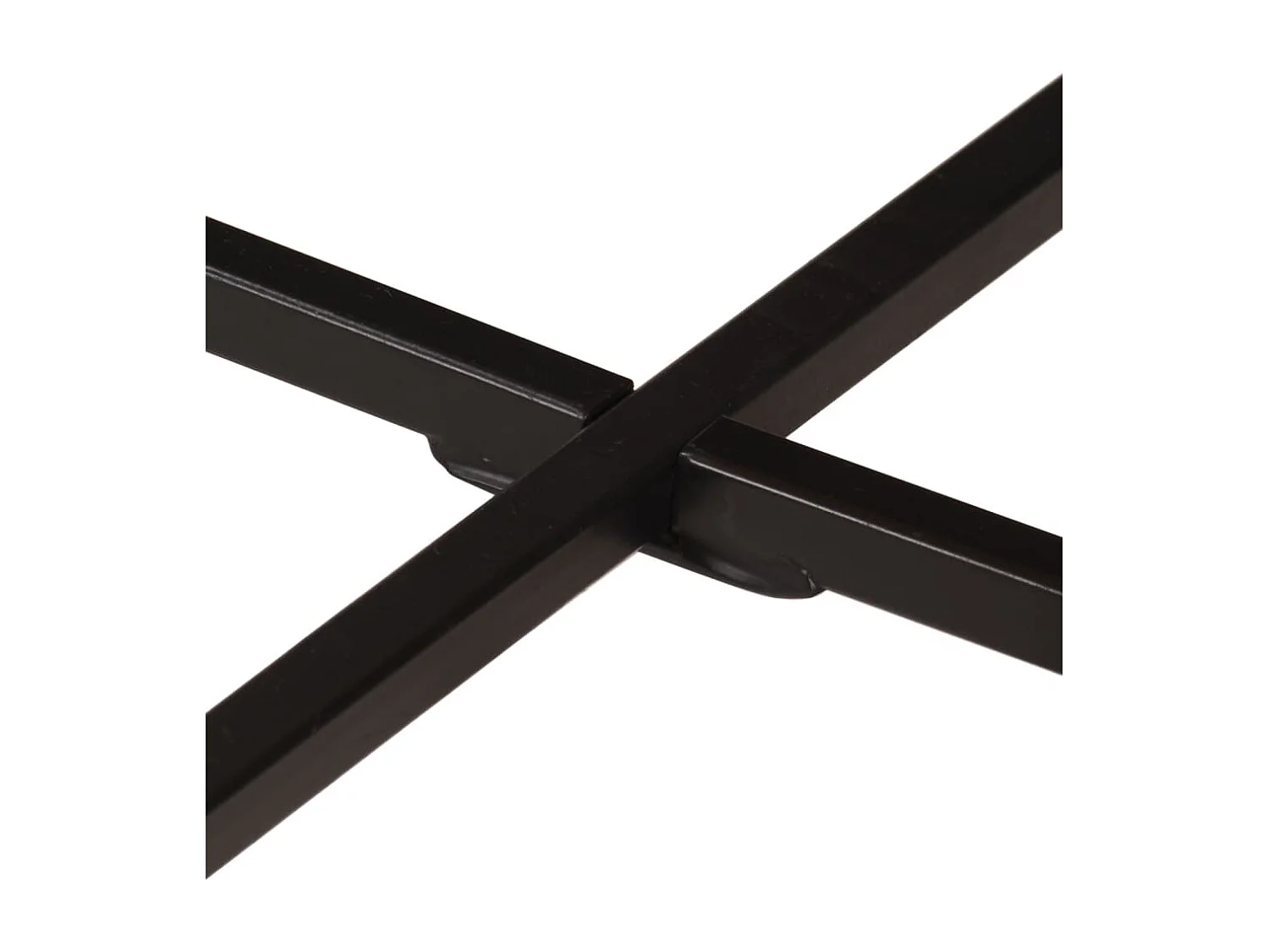 Table basse 54x54x35 cm bois de manguier solide et fer