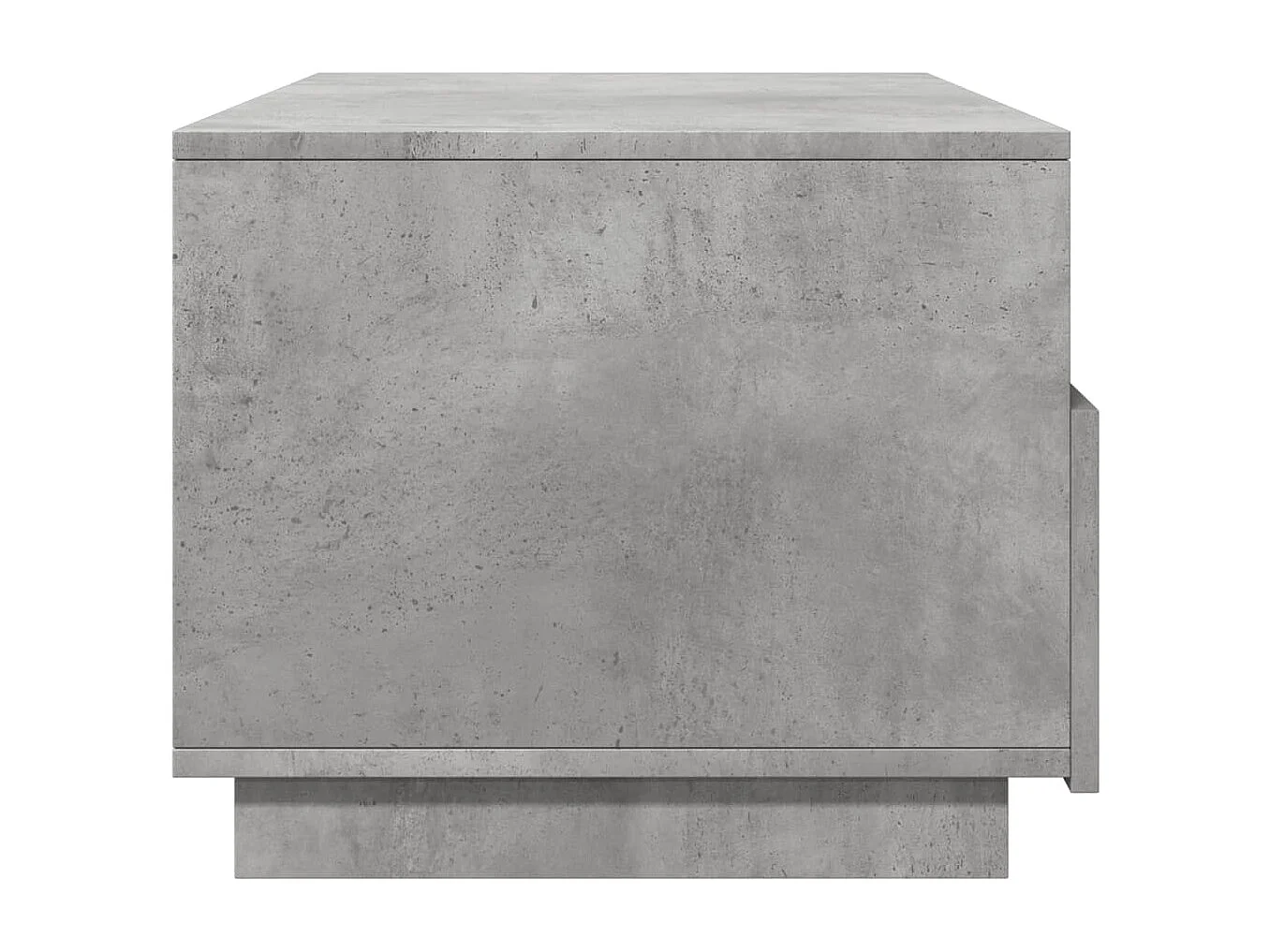 Table basse avec lumières LED gris béton 90x49x40 cm