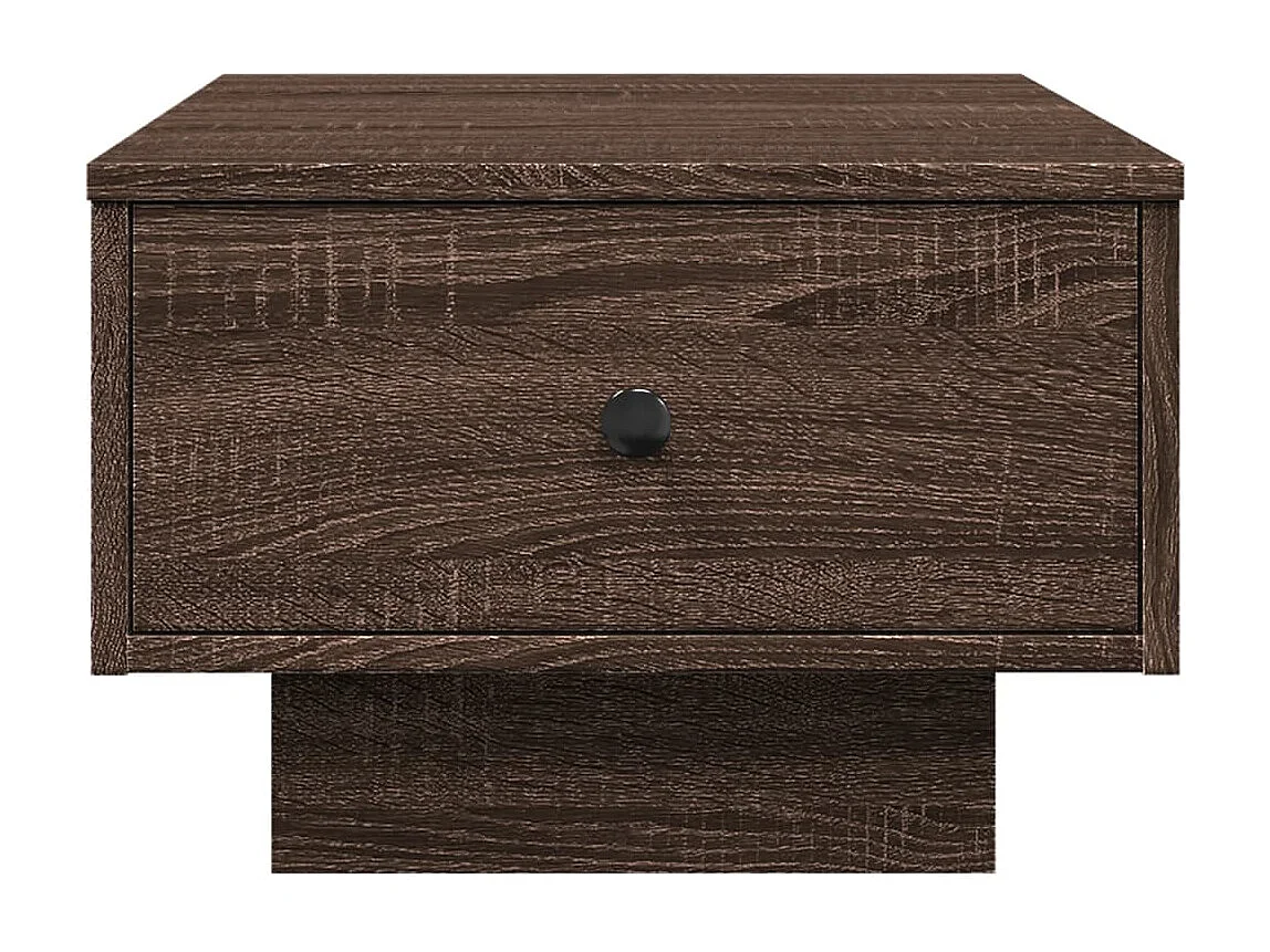 Salontafel 60x45x31 cm bewerkt hout bruin eikenkleurig