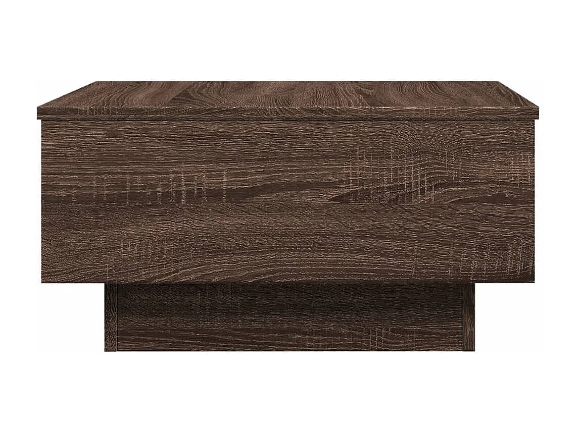 Mesa de centro madera de ingeniería marrón roble 60x45x31 cm