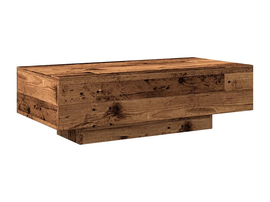 Mesa de centro madera de ingeniería envejecida 100x49,5x31 cm
