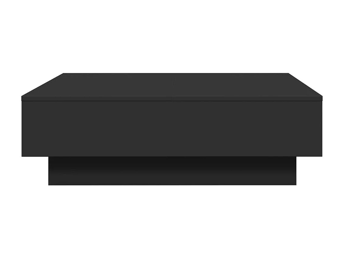 Table basse Noir 90x90x28 cm Aggloméré