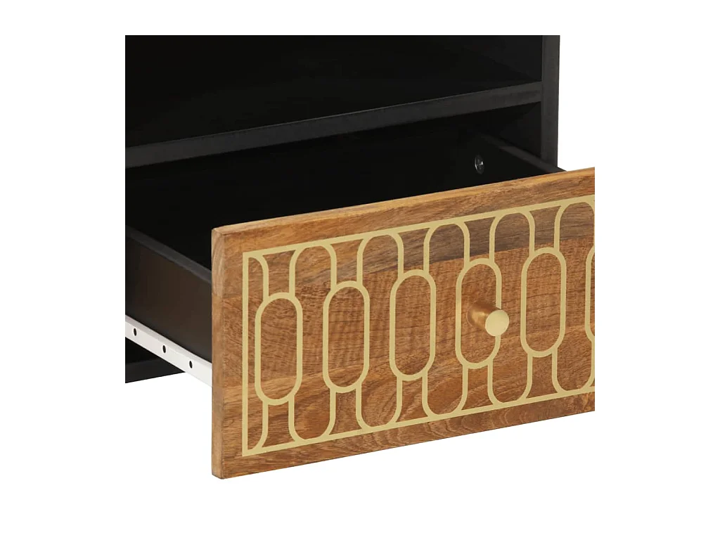Table basse 80x54x40 cm bois de manguier massif