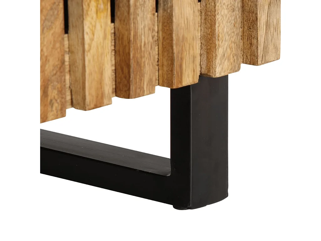 Table basse 100x55x40 cm bois de manguier massif brut