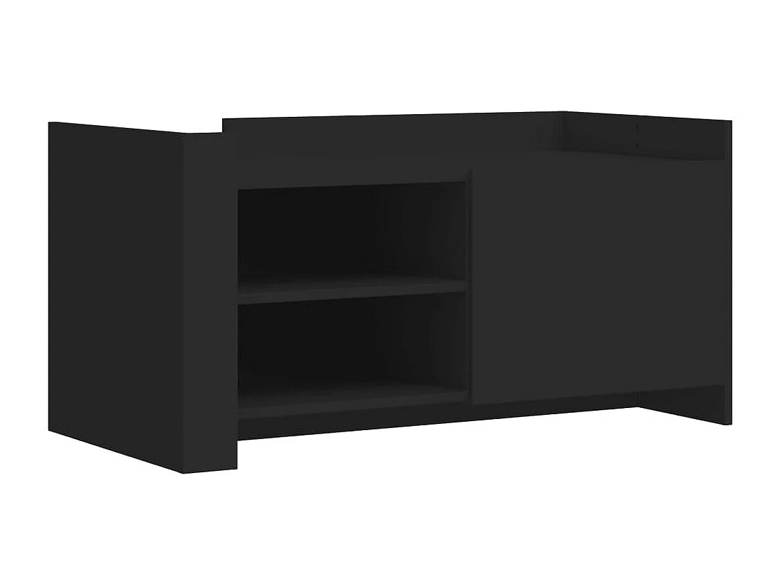 Salontafel 100x50x50 cm bewerkt hout zwart