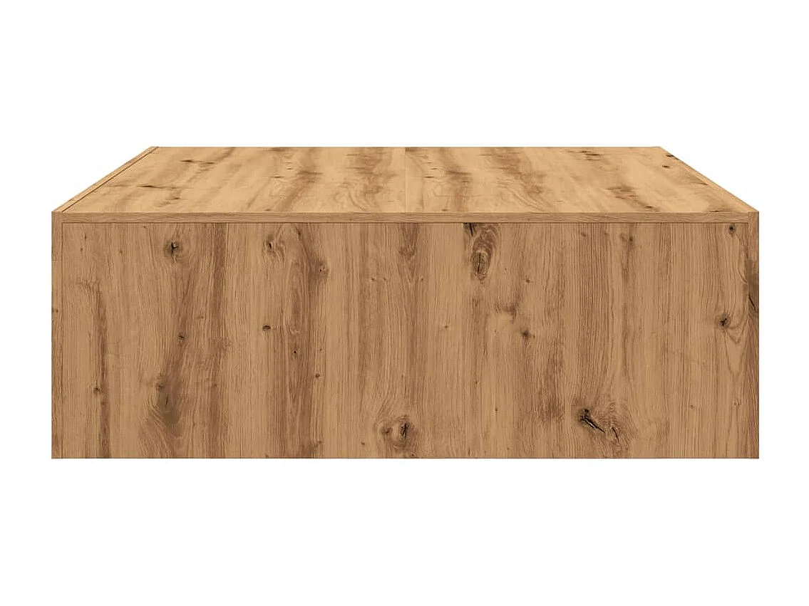 Mesa de centro madera de ingeniería roble artisan 100x100x35 cm