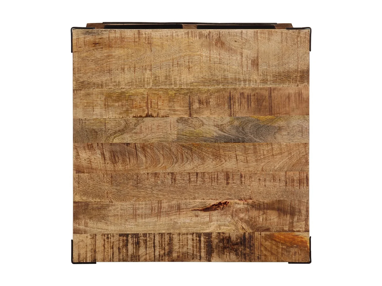 Table basse avec tiroirs 50x50x40 cm bois de manguier massif