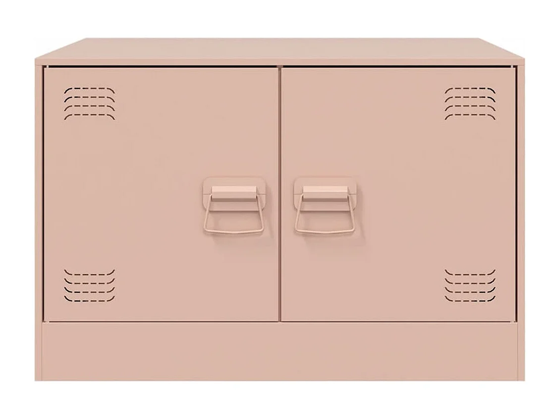 Mesa de centro 67x50x44 cm aço rosa