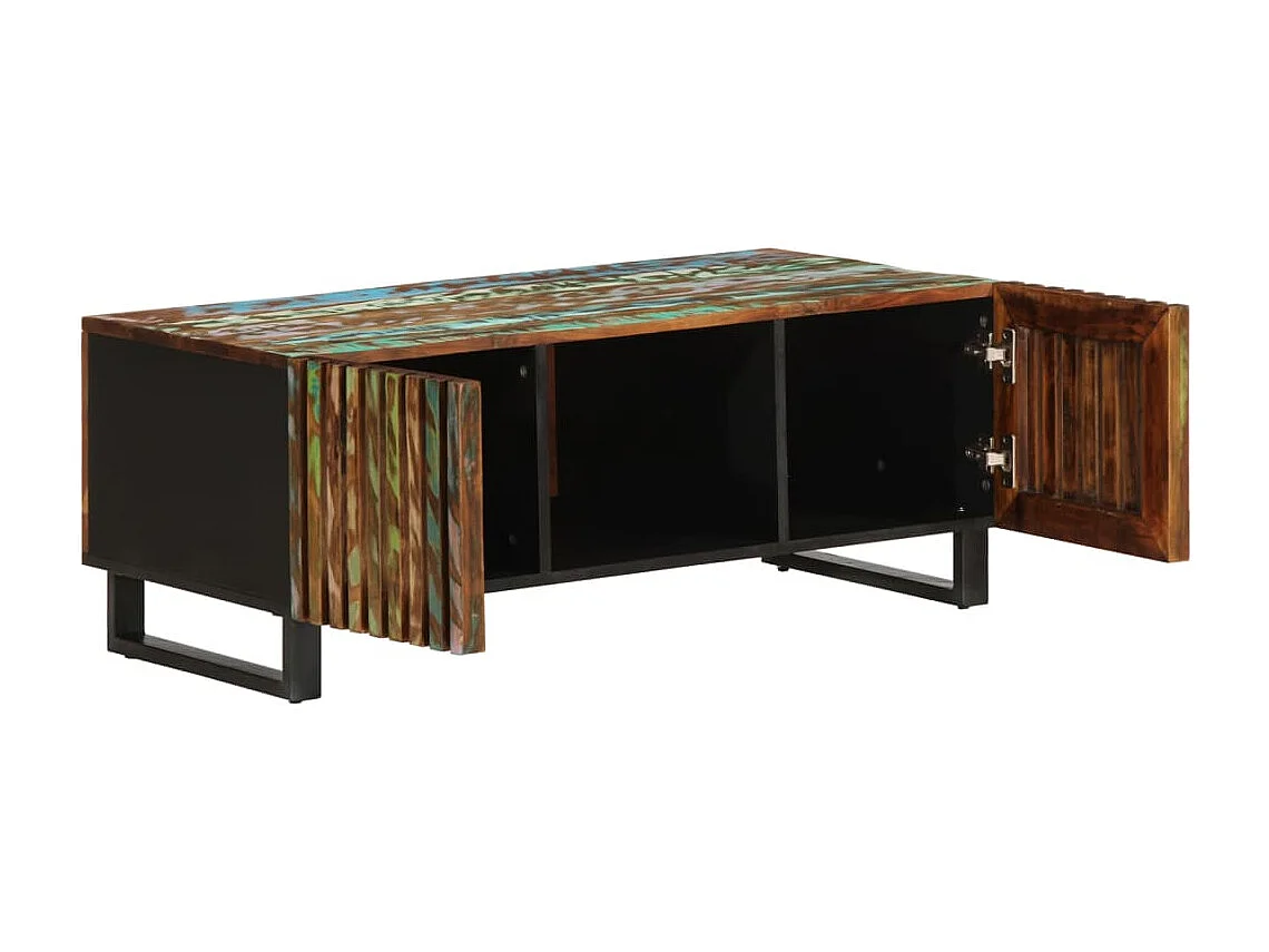 Table basse 100x55x40 cm bois massif d'acacia