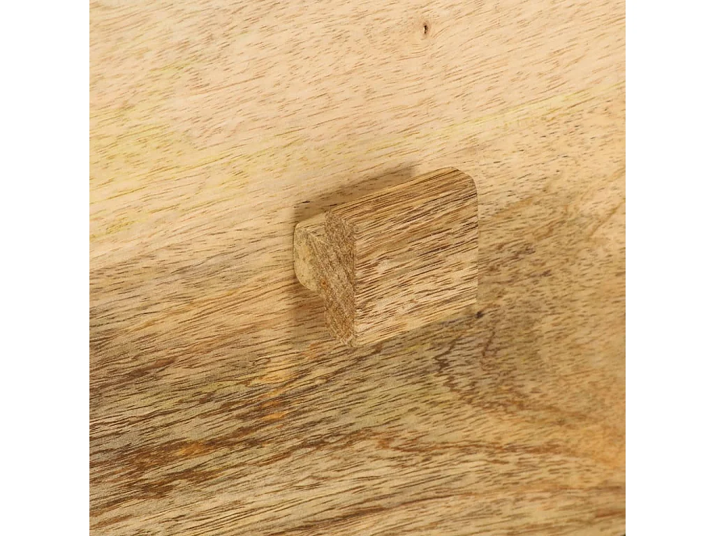 Mesa de centro con 4 cajones madera maciza de mango 90x50x35 cm