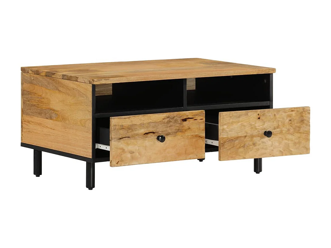 Mesa de centro 80x54x40 cm madeira de mangueira maciça