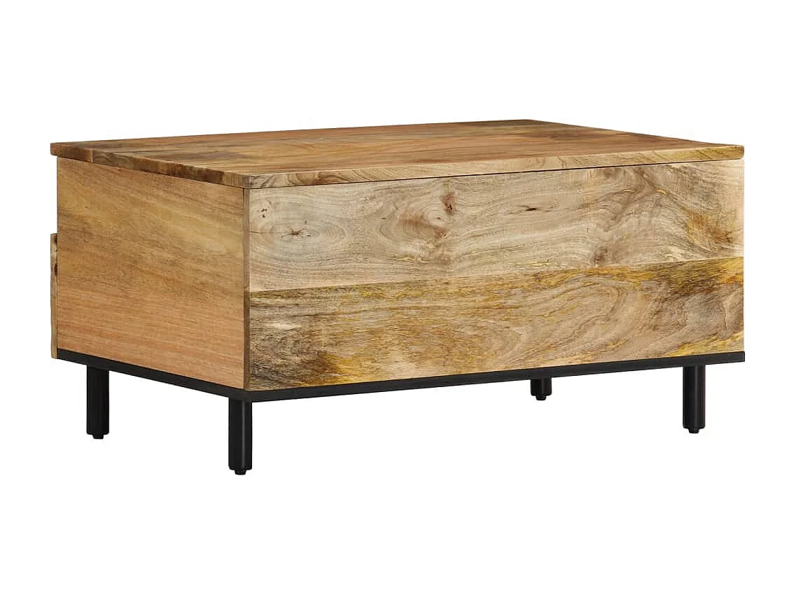 Mesa de centro 80x54x40 cm madeira de mangueira maciça