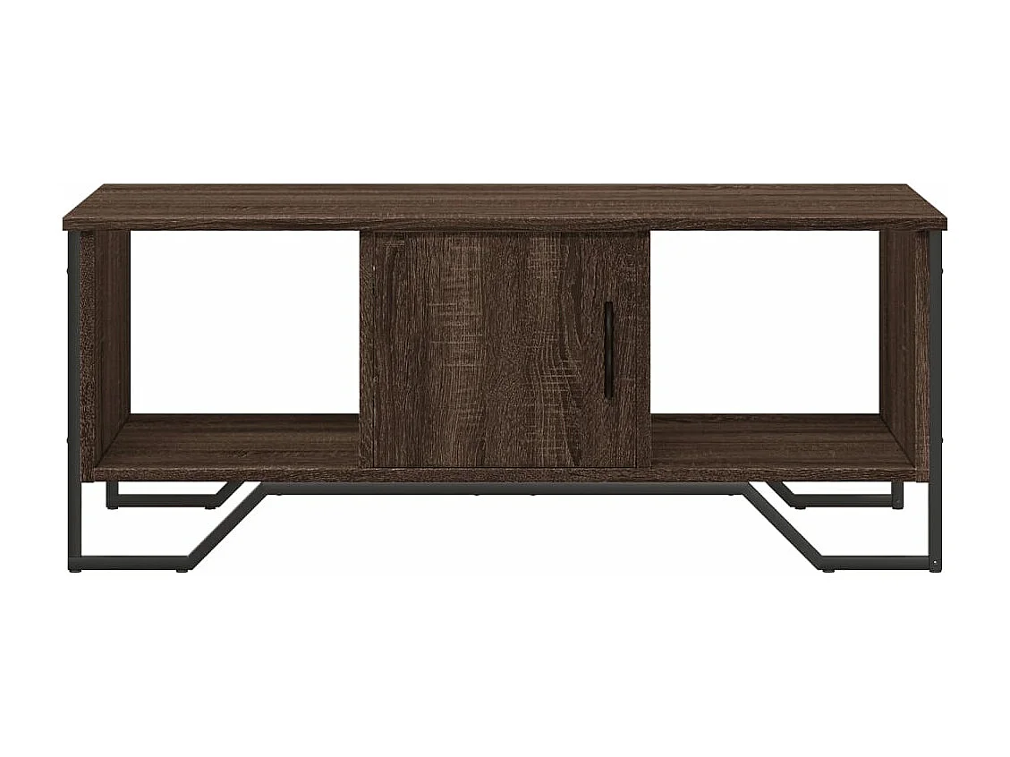 Table basse chêne marron 100x51x40 cm bois d'ingénierie