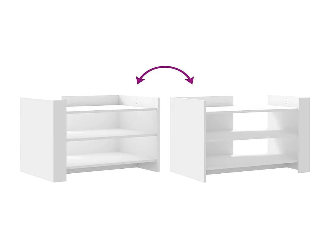 Mesa de centro 80x50x50 cm derivados de madeira branco