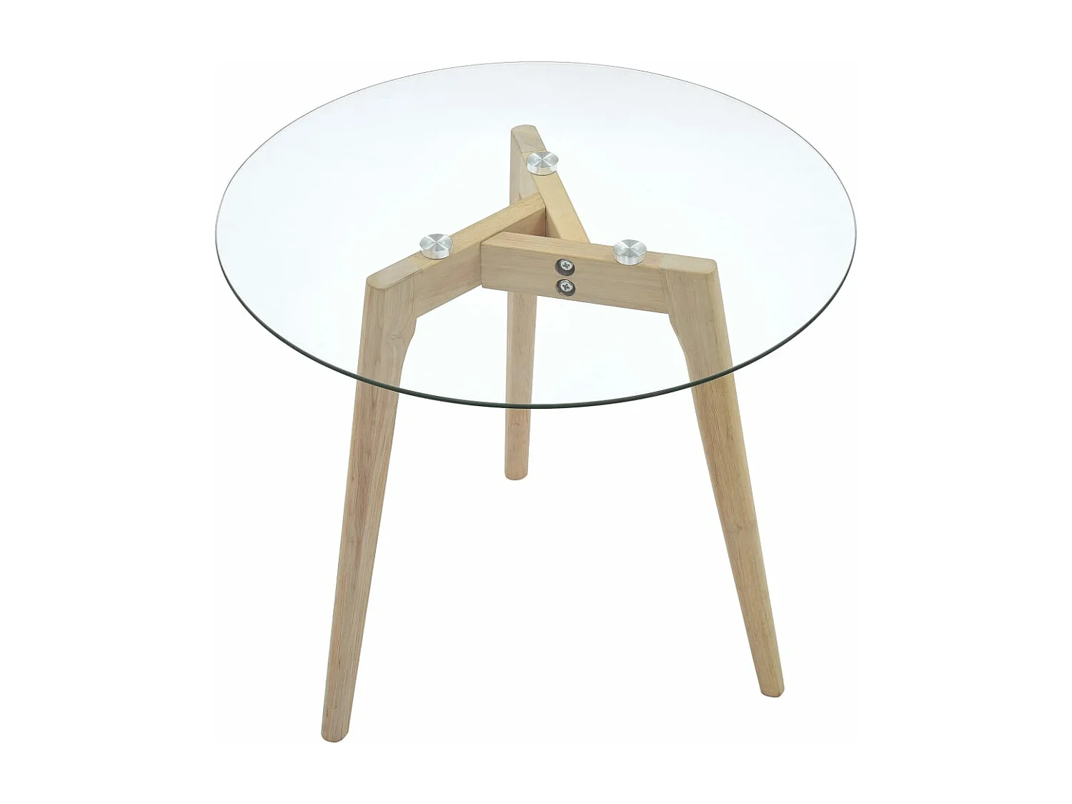 Ensemble de tables d'appoint 2 pièces Verre trempé