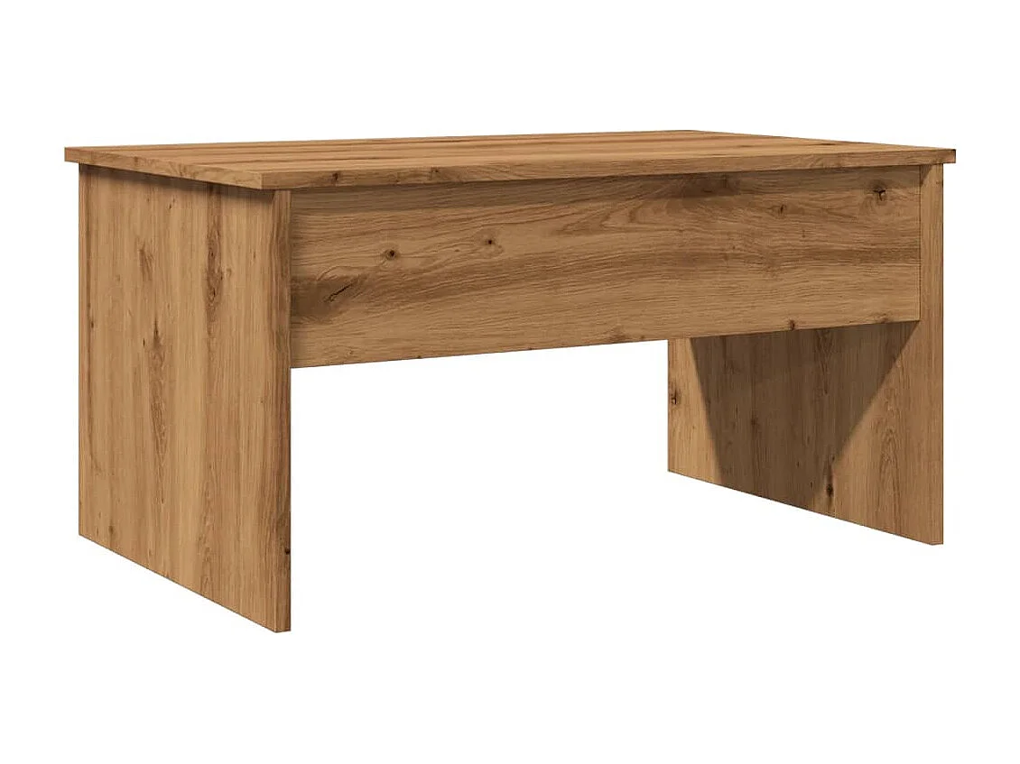 Mesa de centro madera ingeniería roble artisan 80x50,5x41,5 cm