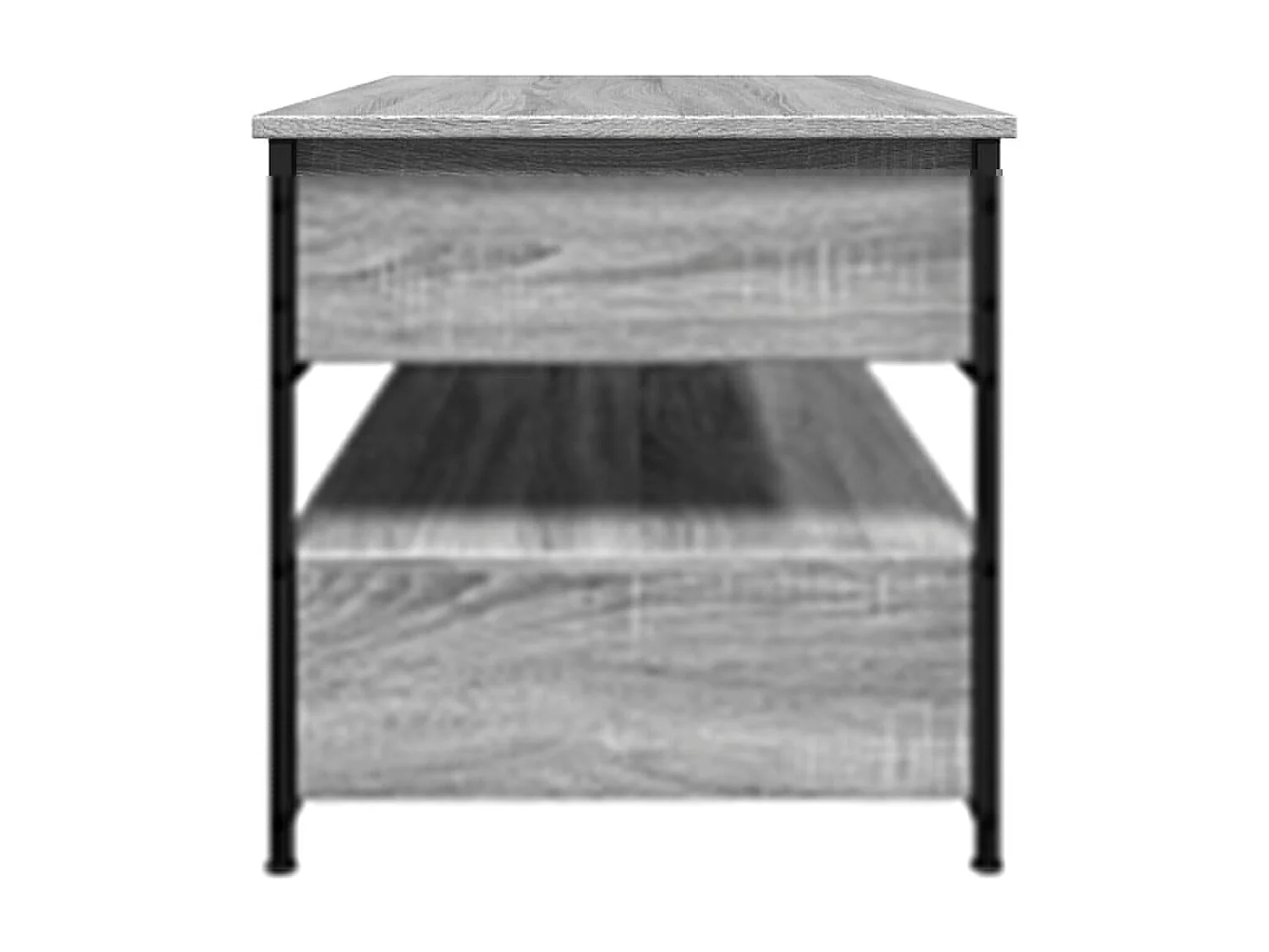 Mesa de centro madera ingeniería gris Sonoma 85x50x50 cm