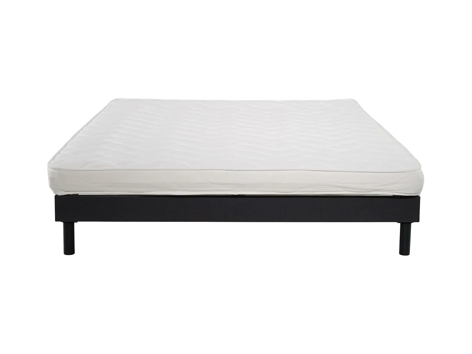 Ensemble Matelas mousse ECO - 140x200cm - mousse - 14 cm et Sommier kit gris