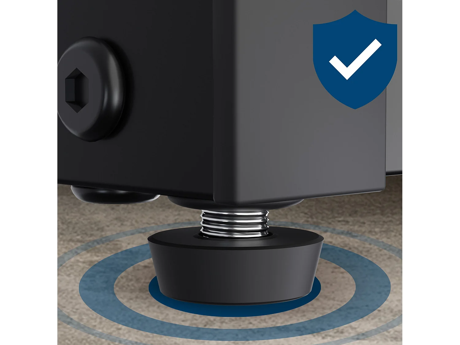 Porte-serviettes - Métal - 45 x 22 x 85cm - Noir - Anoka