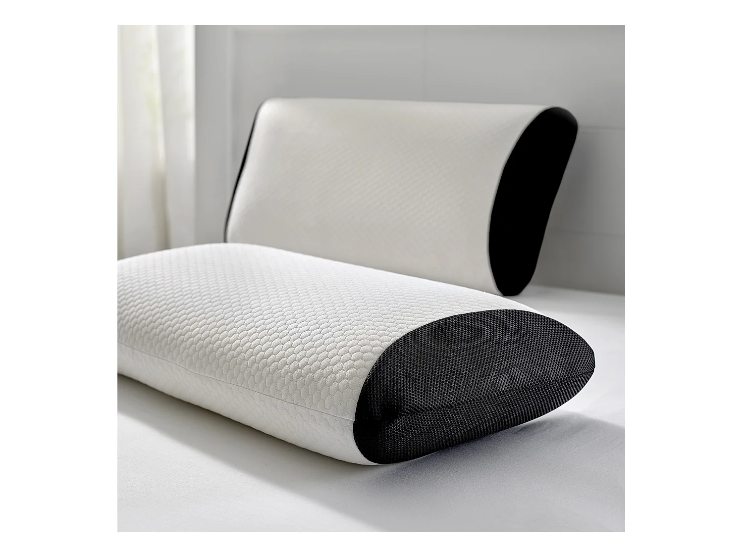 Almofada visco para dormir de lado com gel e alta firmeza - STELO | 70 x 35 cm