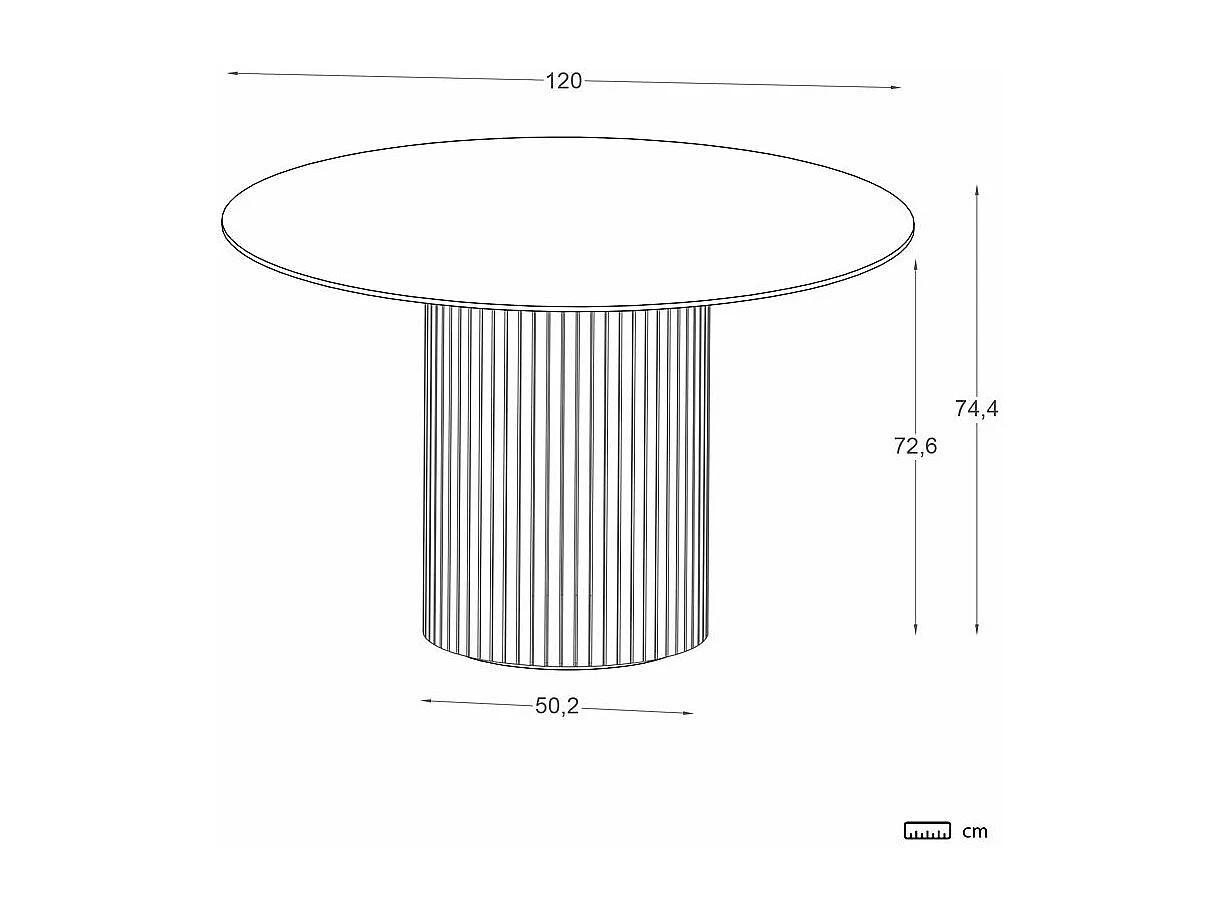 Table à manger effet bois chêne marron 120x75