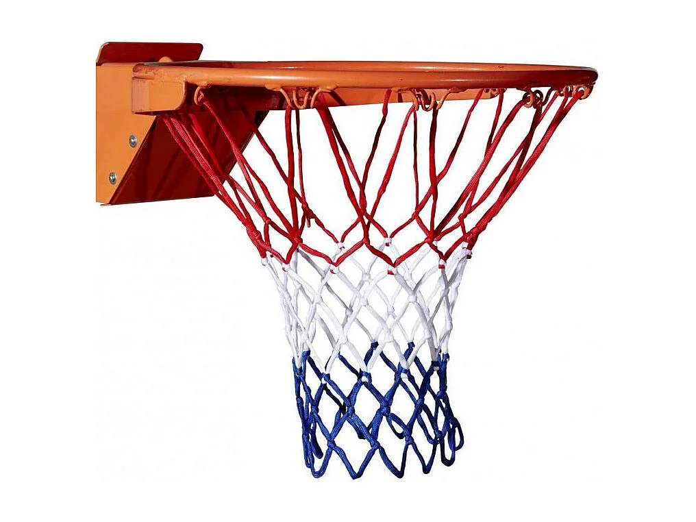 Lot de 2 filets de panier de basket-ball - Rouge, blanc, bleu - Adaptabilité universelle et Installation facile