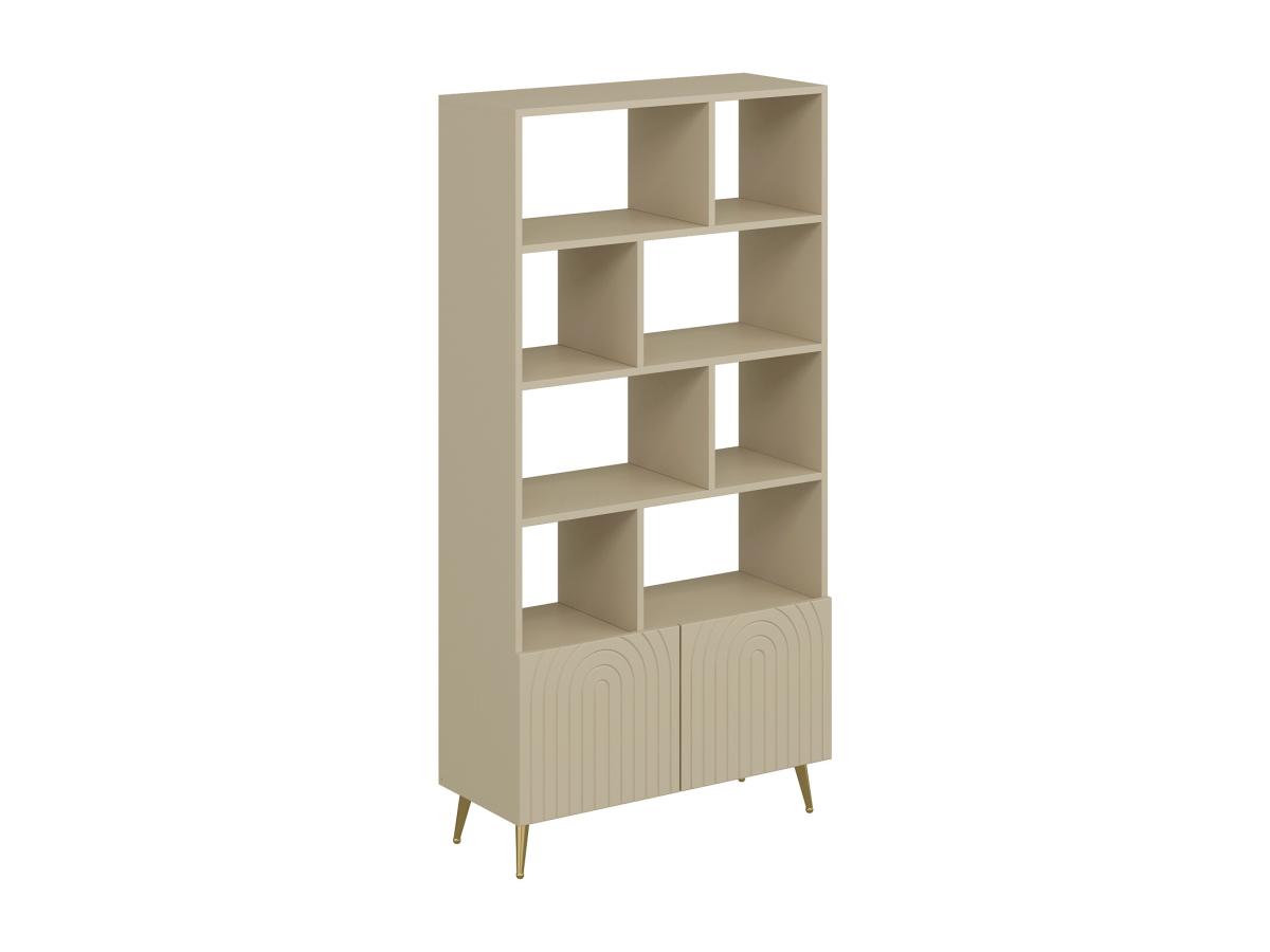 Wohnwand mit 2 Türen & 8 Fächern - Beige - NORSIM von Pascal Morabito günstig online kaufen