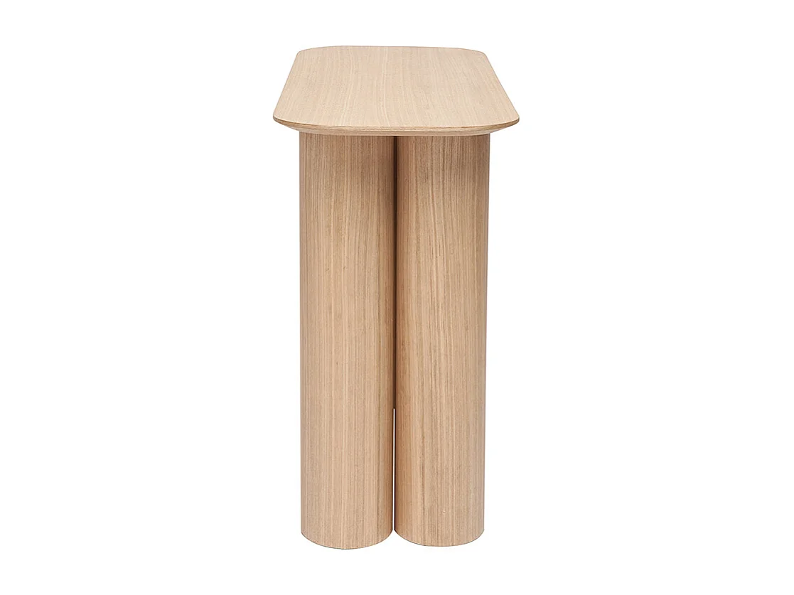 Console design en bois clair L100 cm FOLEEN