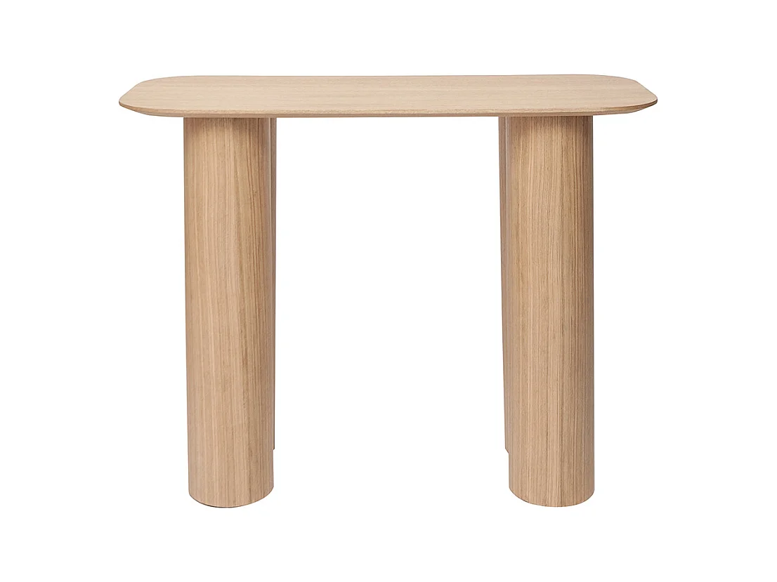 Console design en bois clair L100 cm FOLEEN