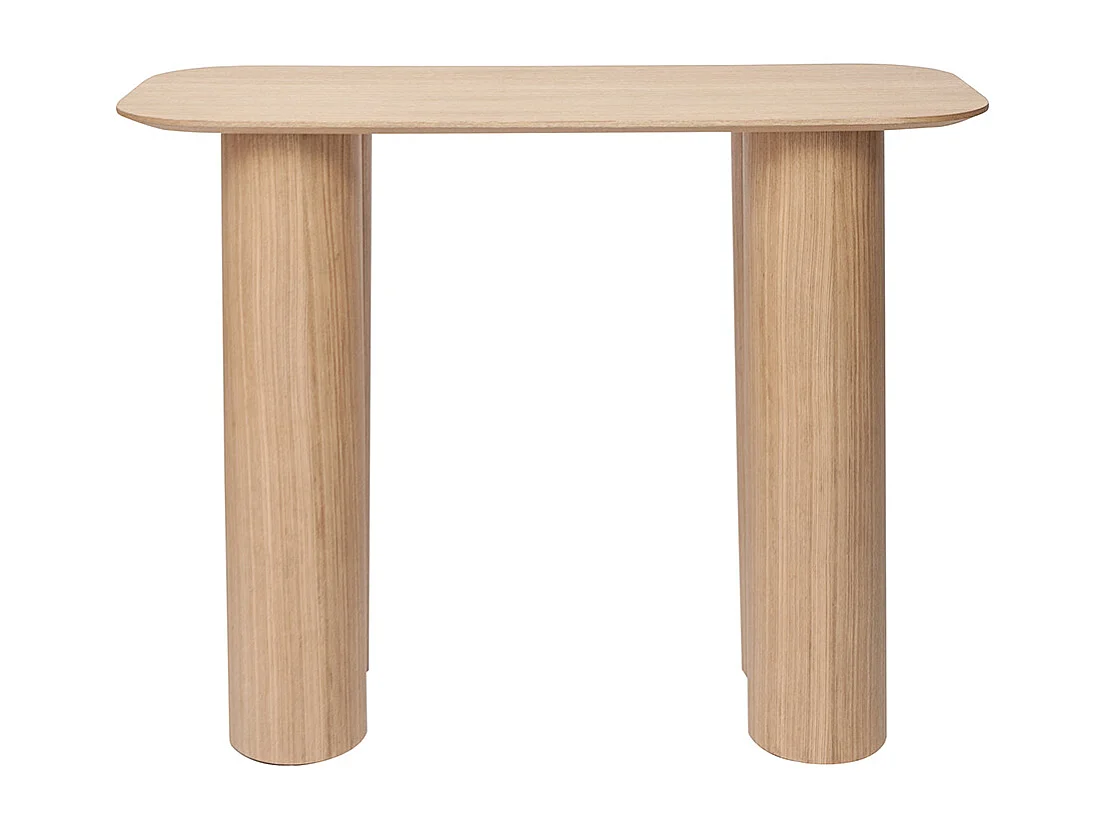 Console design en bois clair L100 cm FOLEEN