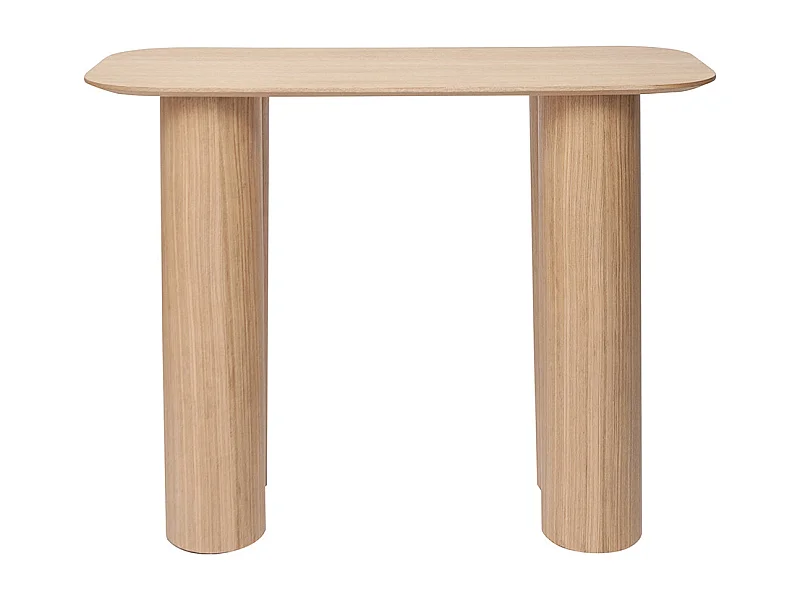 Console design en bois clair L100 cm FOLEEN