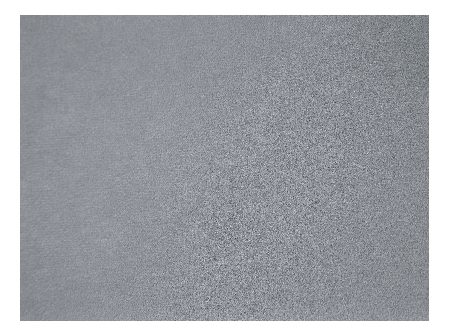 Bed 90 x 190 cm - Velours met verticale stiksels - Grijs + matras - ROGADI