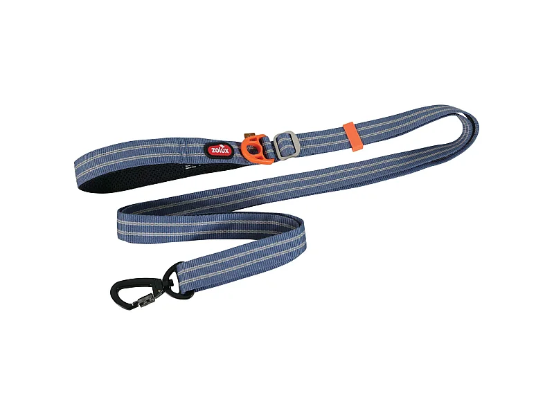 Laisse réglable avec bande réfléchissante Bivouak 1.15 à 2 m