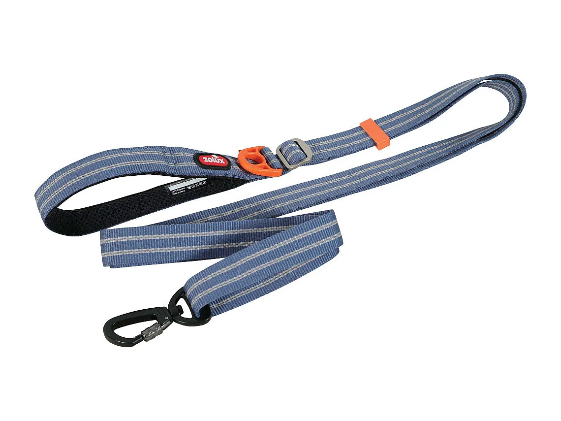 Laisse réglable avec bande réfléchissante Bivouak 1.15 à 2 m