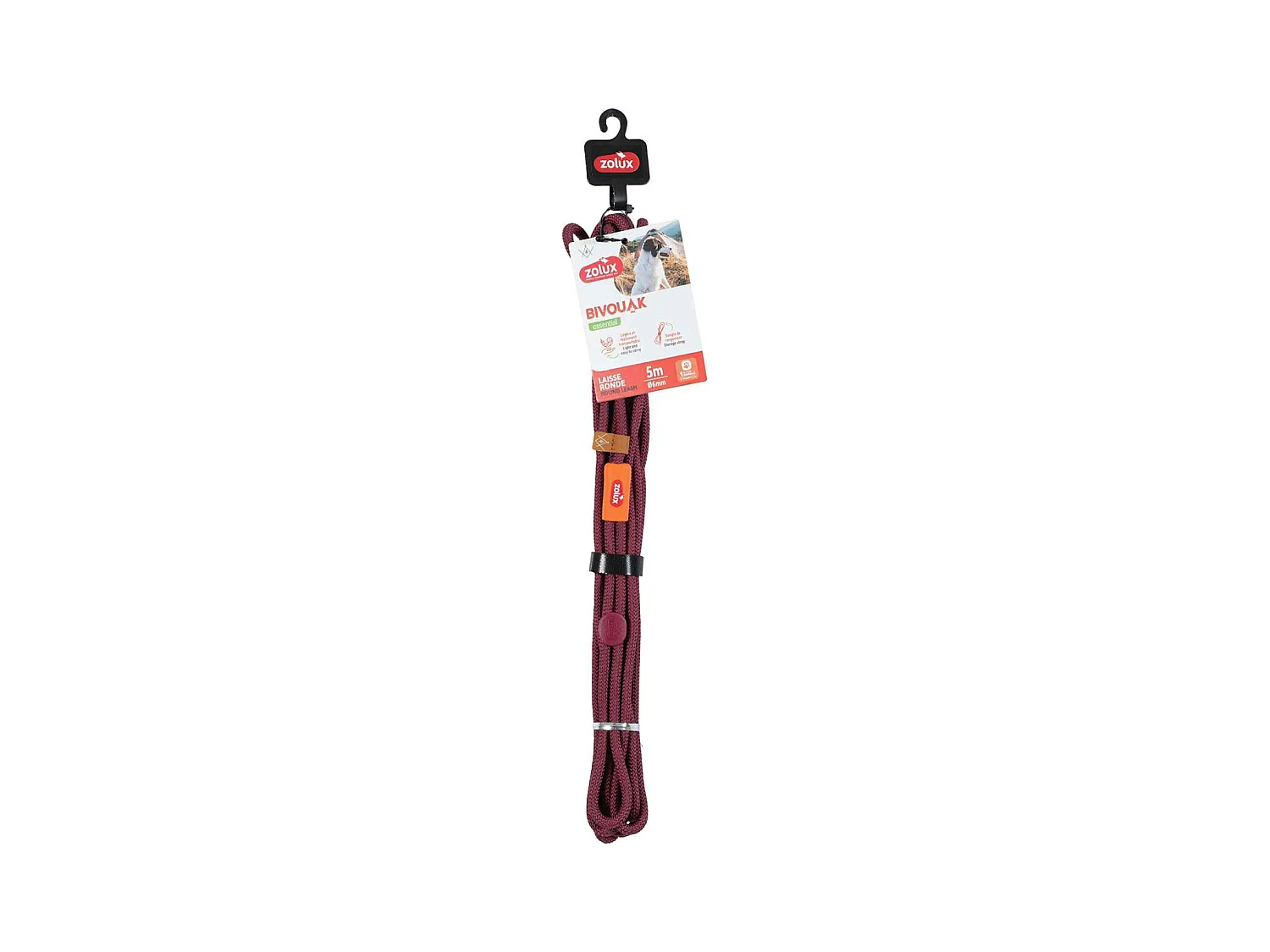 Longe ronde en polyester Bivouak 6 mm 5m