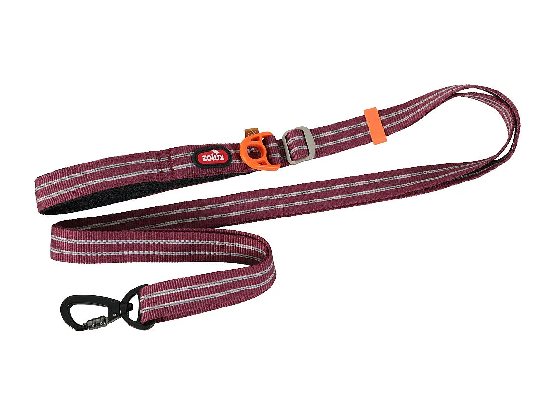 Laisse réglable avec bande réfléchissante Bivouak 1.15 à 2 m