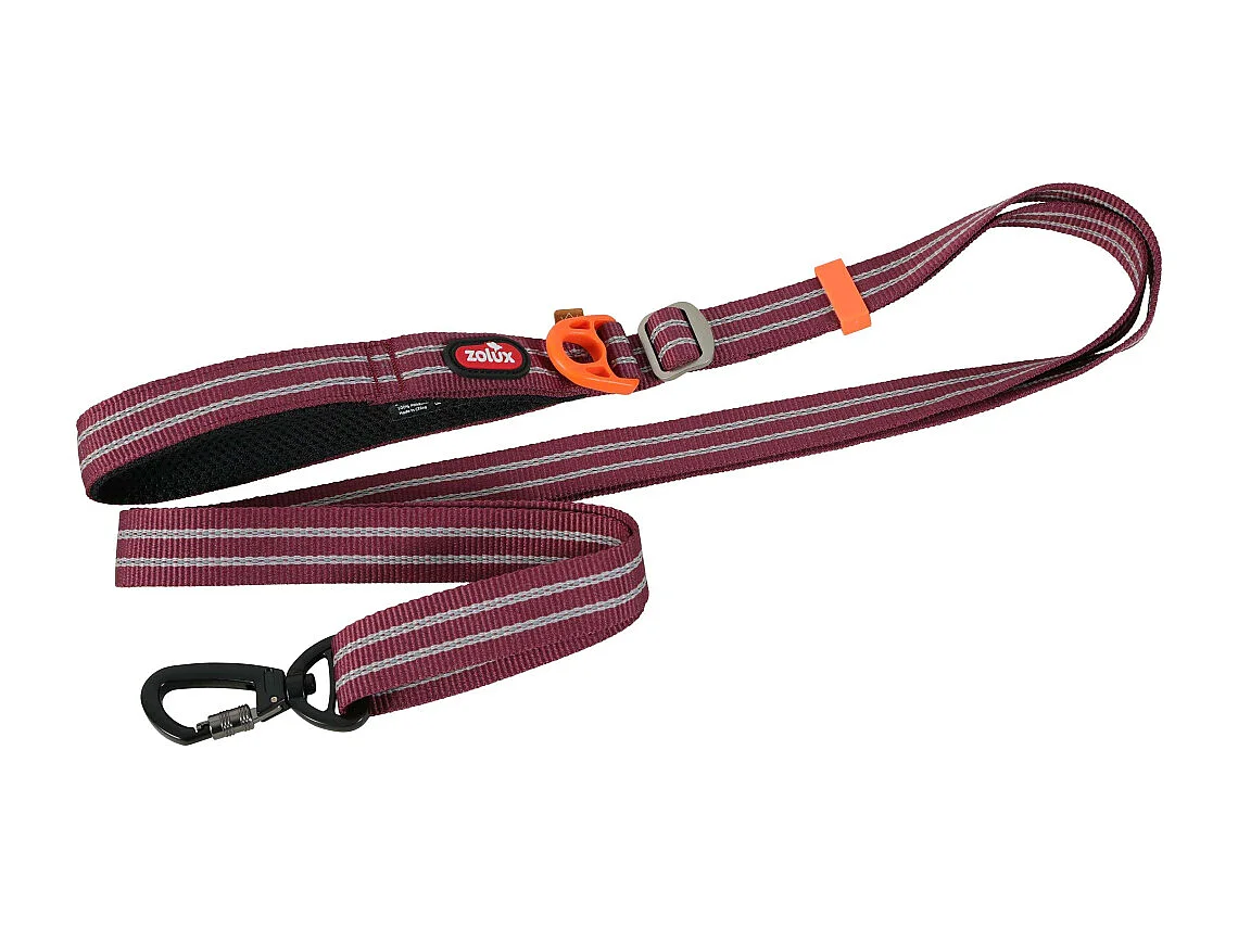 Laisse réglable avec bande réfléchissante Bivouak 1.15 à 2 m