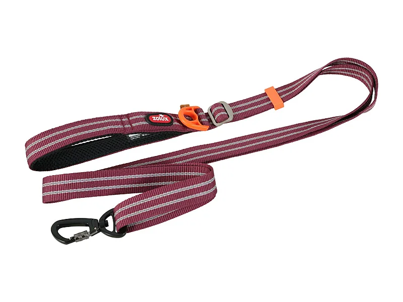 Laisse réglable avec bande réfléchissante Bivouak 1.15 à 2 m