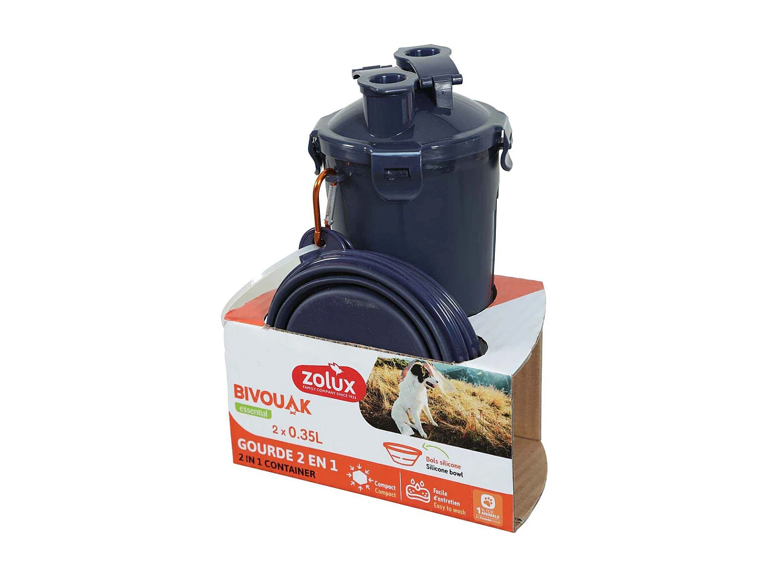 Gourde 2 en 1 Bivouak 700 ml