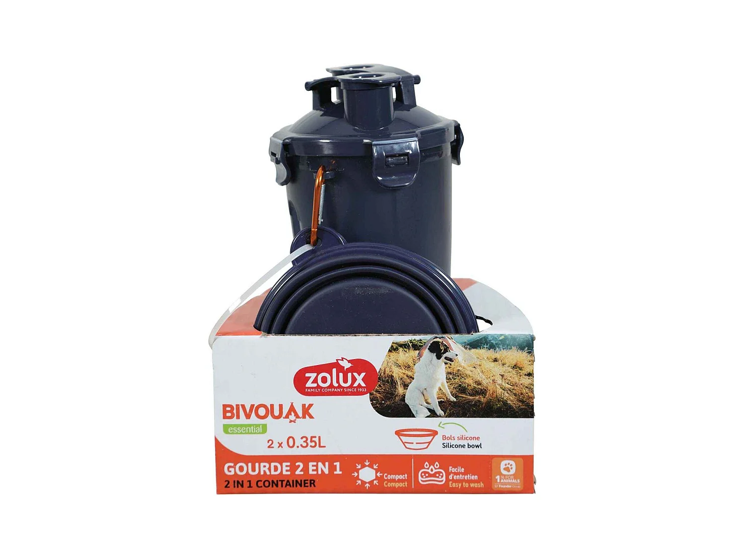 Gourde 2 en 1 Bivouak 700 ml