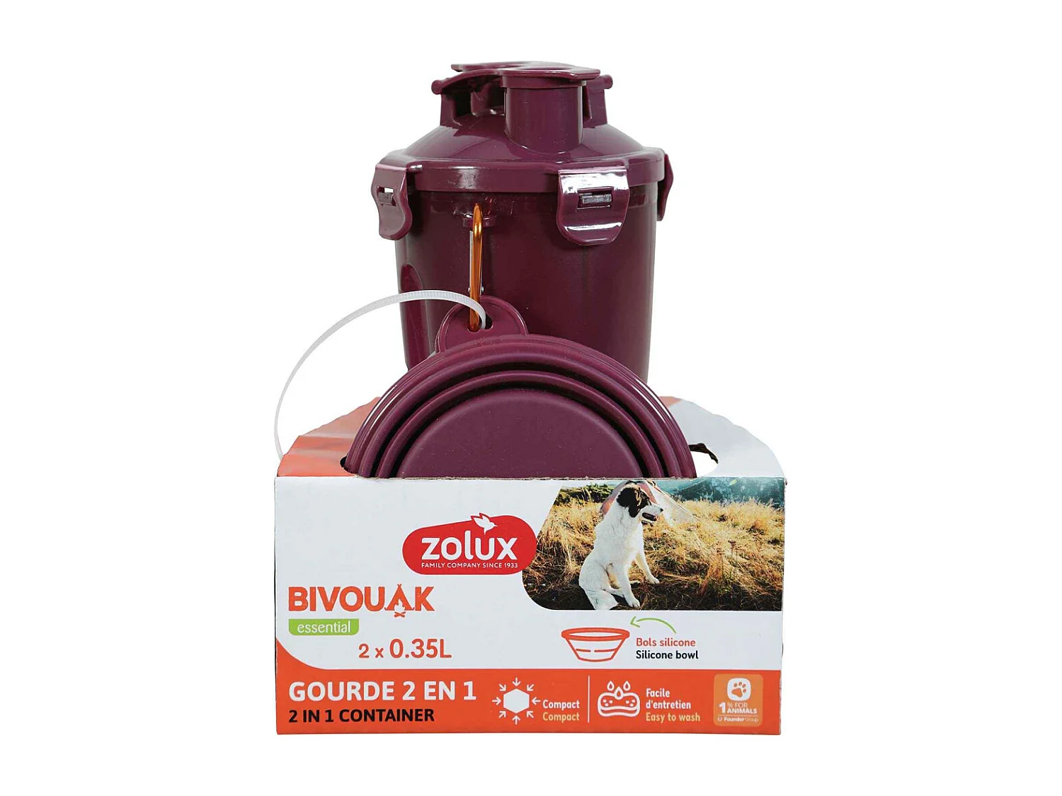 Gourde 2 en 1 Bivouak 700 ml