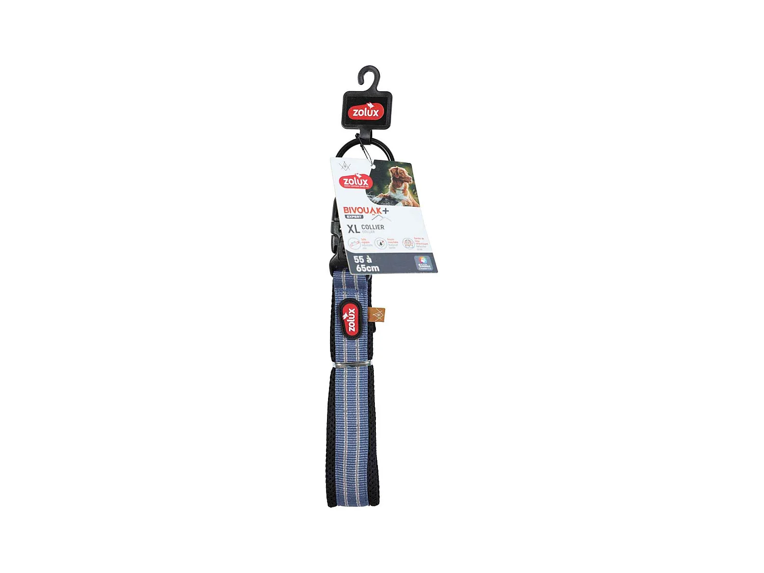 Collier souple en tissu Bivouak 55 à 65 cm 25 mm