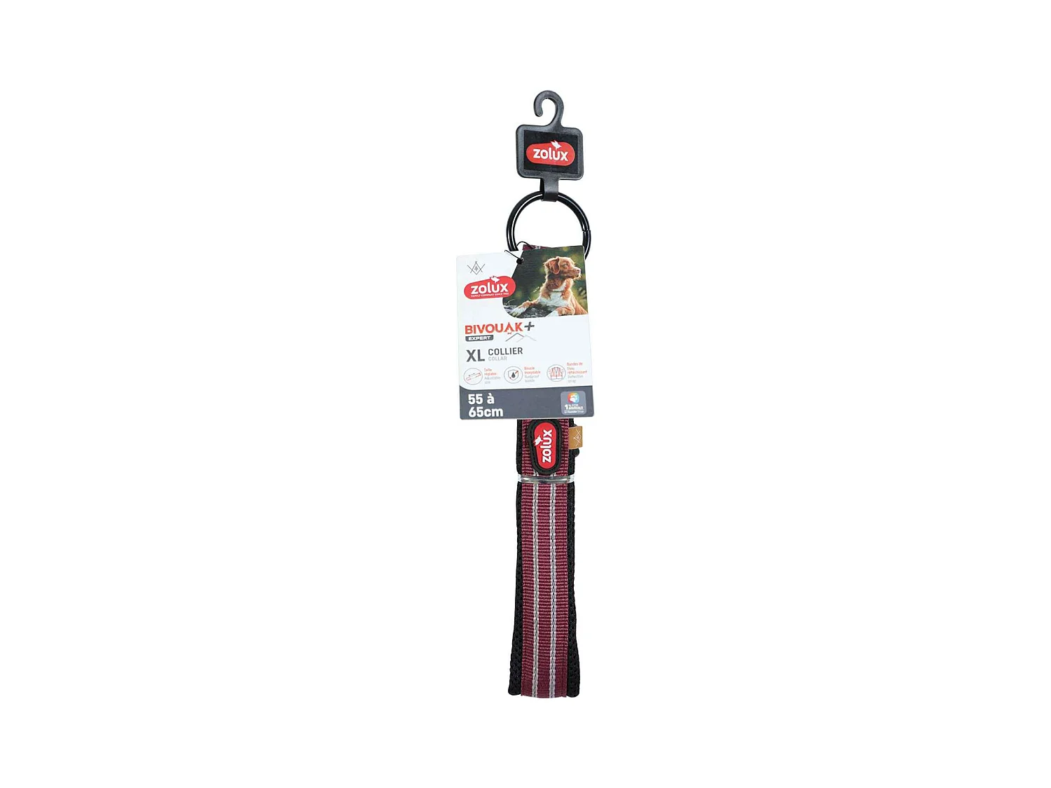 Collier souple en tissu Bivouak 55 à 65 cm 25 mm