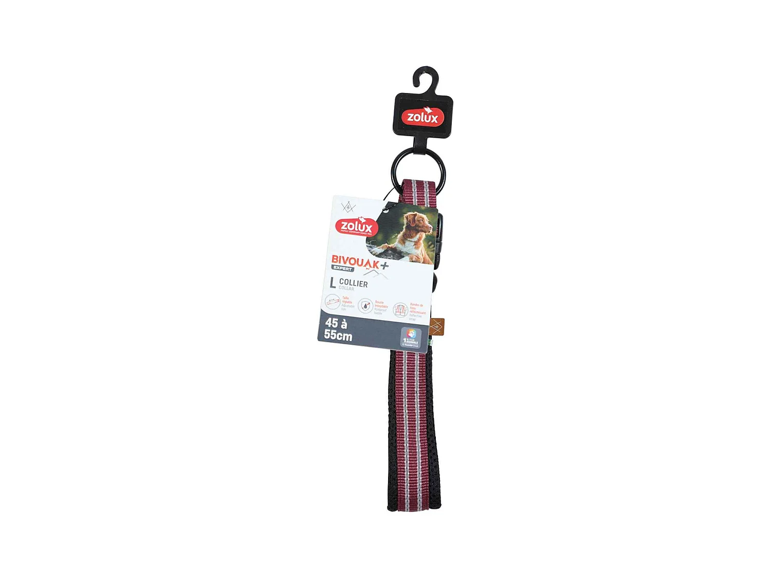 Collier souple en tissu Bivouak 45 à 55 cm 20 mm