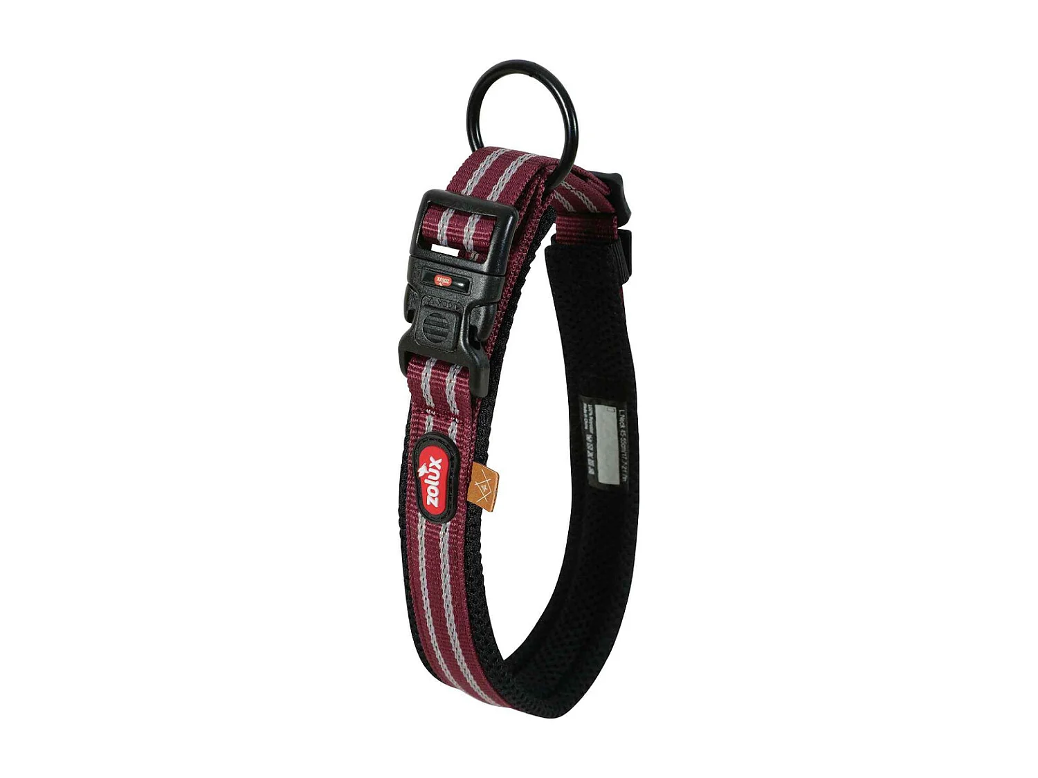 Collier souple en tissu Bivouak 45 à 55 cm 20 mm Rouge
